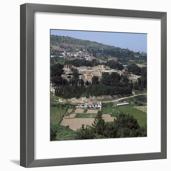 View of the Royal Minoan palace of Knossos, c.1700-1300 BC-Unknown-Framed Photographic Print