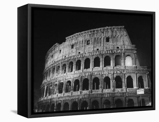 View of the Ruins of the Colosseum in the City of Rome-Carl Mydans-Framed Premier Image Canvas