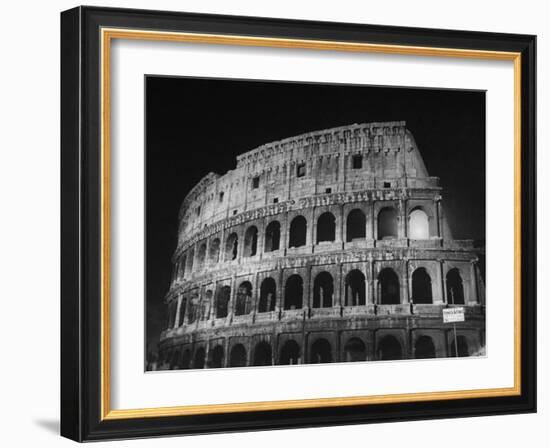 View of the Ruins of the Colosseum in the City of Rome-Carl Mydans-Framed Photographic Print