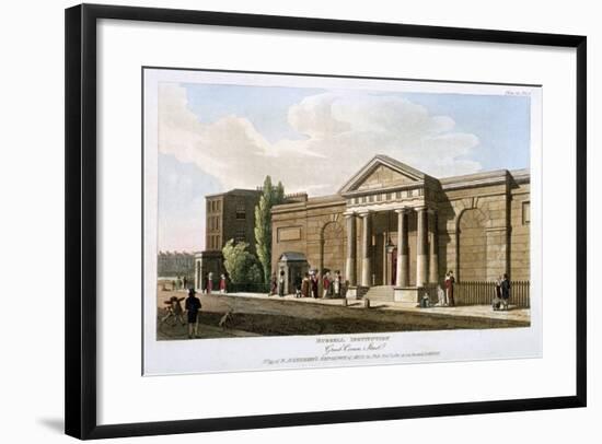 View of the Russell Institution, Great Coram Street, Bloomsbury, London, 1811-null-Framed Giclee Print