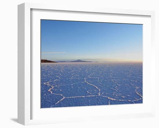 View of the Salar de Uyuni, the largest salt flat in the world, at sunrise, Daniel Campos Province,-Karol Kozlowski-Framed Photographic Print