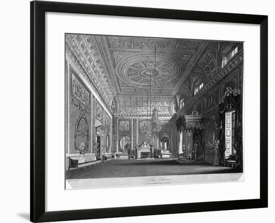 View of the Saloon in Buckingham House, Westminster, London, 1819-William James Bennett-Framed Giclee Print