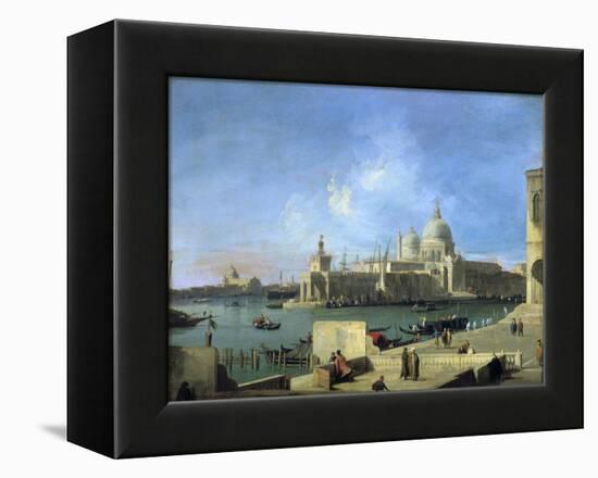 View of the Salute from the Entrance of the Grand Canal, Venice, C1727-1728-Canaletto-Framed Premier Image Canvas