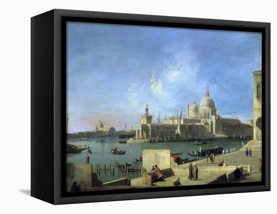 View of the Salute from the Entrance of the Grand Canal, Venice, C1727-1728-Canaletto-Framed Premier Image Canvas