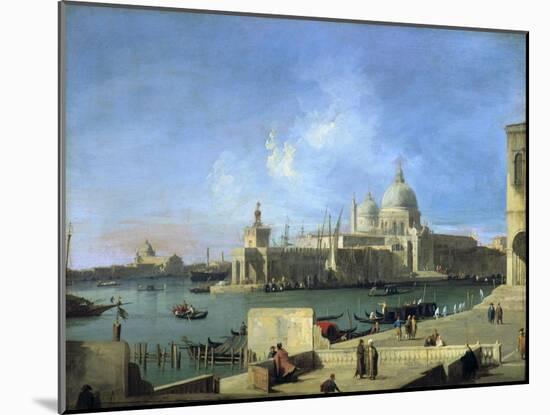 View of the Salute from the Entrance of the Grand Canal, Venice, C1727-1728-Canaletto-Mounted Giclee Print