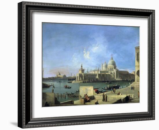 View of the Salute from the Entrance of the Grand Canal, Venice, C1727-1728-Canaletto-Framed Giclee Print