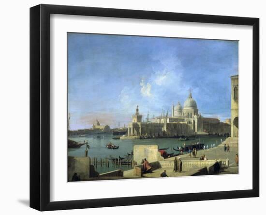 View of the Salute from the Entrance of the Grand Canal, Venice, C1727-1728-Canaletto-Framed Premium Giclee Print