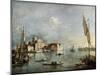 View of the San Giorgio Maggiore Island, Between 1765 and 1775-Francesco Guardi-Mounted Giclee Print