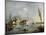 View of the San Giorgio Maggiore Island, Between 1765 and 1775-Francesco Guardi-Mounted Giclee Print