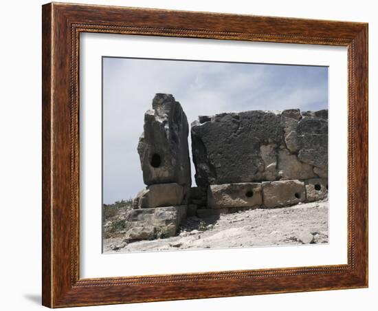 View of the Sanctuary of Aphrodite at Palaepaphos, Cyprus, Bronze Age, c1200 BC-Werner Forman-Framed Photographic Print