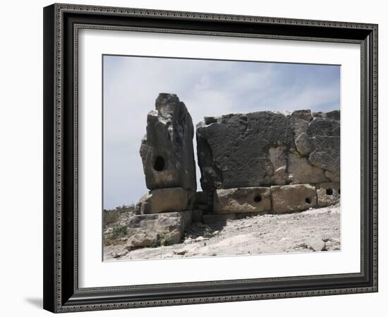 View of the Sanctuary of Aphrodite at Palaepaphos, Cyprus, Bronze Age, c1200 BC-Werner Forman-Framed Photographic Print