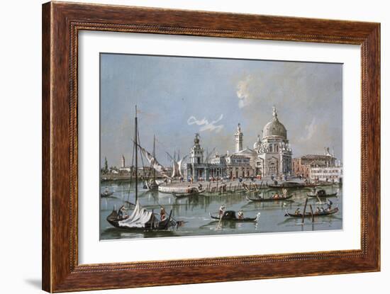 View of the Santa Maria Della Salute Church, 18th Century-Francesco Guardi-Framed Giclee Print