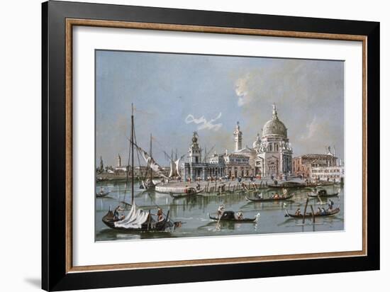 View of the Santa Maria Della Salute Church, 18th Century-Francesco Guardi-Framed Giclee Print