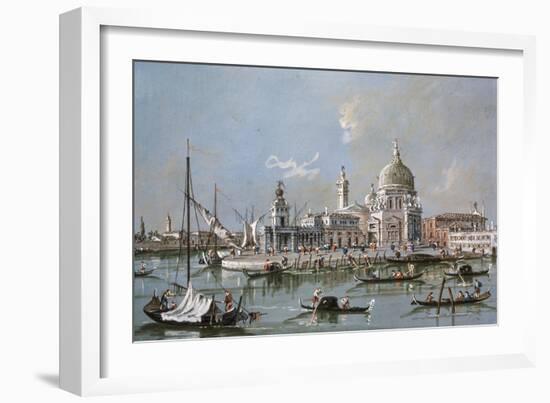 View of the Santa Maria Della Salute Church, 18th Century-Francesco Guardi-Framed Giclee Print