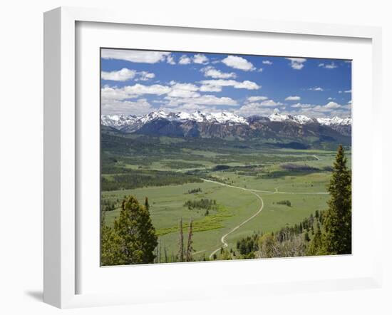 View of the Sawtooth Mountain Range from Galena Summit in Custer County, Idaho, Usa-David R. Frazier-Framed Photographic Print