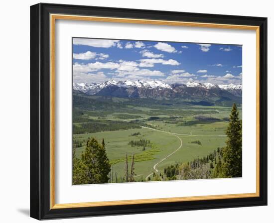 View of the Sawtooth Mountain Range from Galena Summit in Custer County, Idaho, Usa-David R. Frazier-Framed Photographic Print