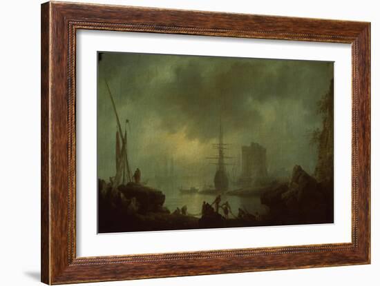 View of the Sea Mist-Claude Joseph Vernet-Framed Giclee Print
