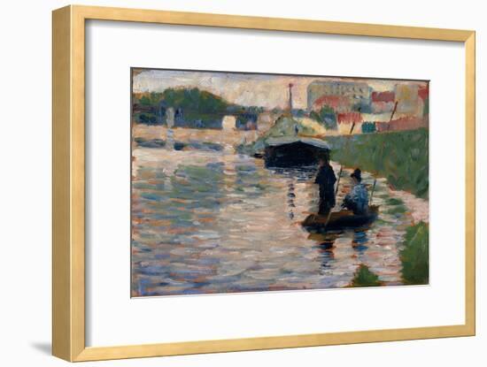 View of the Seine, 1882-83-Georges Pierre Seurat-Framed Giclee Print