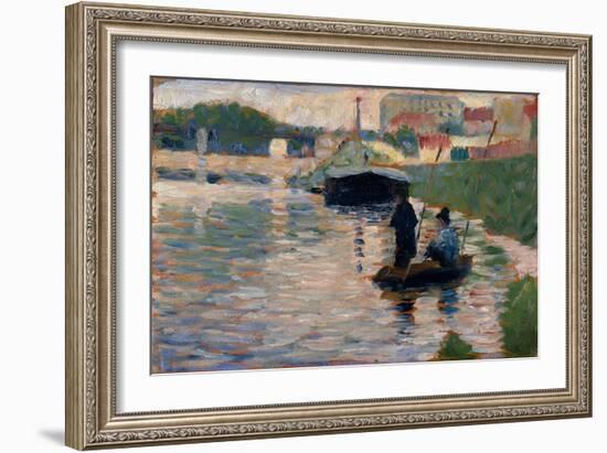 View of the Seine, 1882-83-Georges Pierre Seurat-Framed Giclee Print