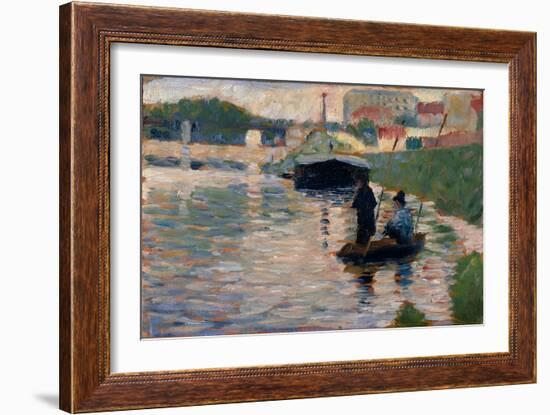 View of the Seine, 1882-83-Georges Pierre Seurat-Framed Giclee Print