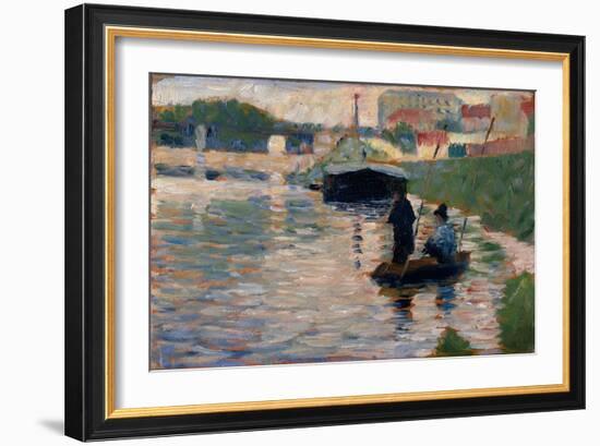 View of the Seine, 1882-83-Georges Pierre Seurat-Framed Giclee Print