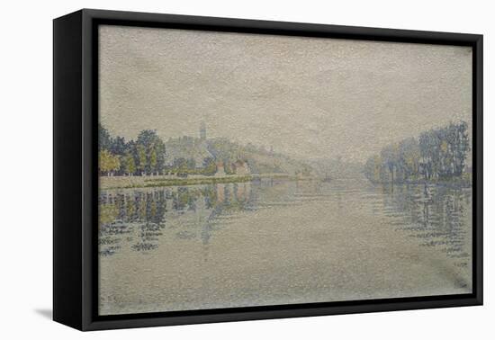 View of the Seine at Herblay, 1889-Paul Signac-Framed Premier Image Canvas