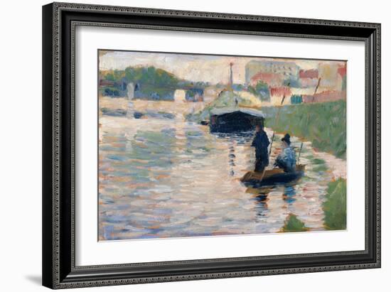 View of the Seine-Georges Seurat-Framed Giclee Print