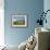 View of the Seven Sisters Cliffs, the Coastguard Cottages on Seaford Head, East Sussex-Neale Clarke-Framed Photographic Print displayed on a wall