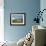 View of the Seven Sisters Cliffs, the Coastguard Cottages on Seaford Head, East Sussex-Neale Clarke-Framed Photographic Print displayed on a wall
