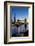 View of the Shard and Tower Bridge Above the River Thames at Dusk-Charles Bowman-Framed Photographic Print