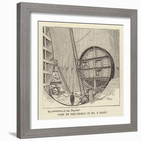 View of the Shield in No 2 Shaft-null-Framed Giclee Print