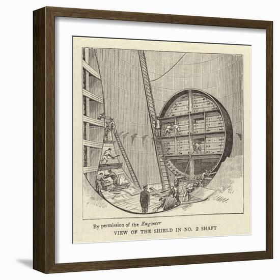 View of the Shield in No 2 Shaft-null-Framed Giclee Print