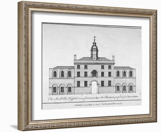 View of the smallpox hospital at Battle Bridge, London, 1771-Anon-Framed Giclee Print