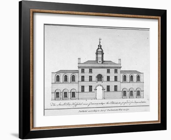 View of the smallpox hospital at Battle Bridge, London, 1771-Anon-Framed Giclee Print