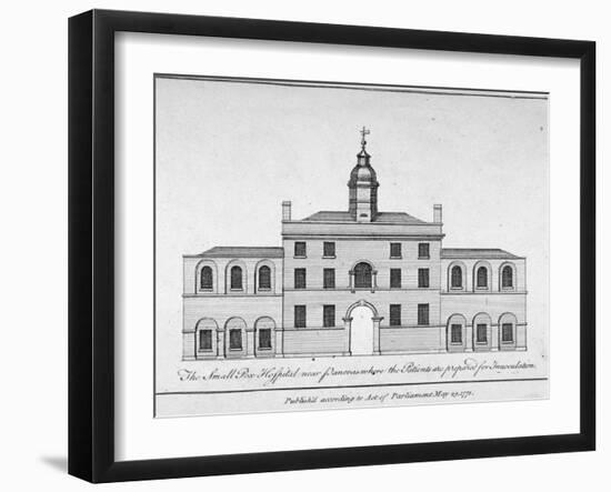 View of the smallpox hospital at Battle Bridge, London, 1771-Anon-Framed Giclee Print