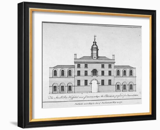 View of the smallpox hospital at Battle Bridge, London, 1771-Anon-Framed Giclee Print