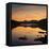 View of the Snowdon Horseshoe at Sunset from Llynau Mymbyr, Capel Curig, Wales, UK, Europe-Ian Egner-Framed Premier Image Canvas