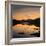 View of the Snowdon Horseshoe at Sunset from Llynau Mymbyr, Capel Curig, Wales, UK, Europe-Ian Egner-Framed Photographic Print