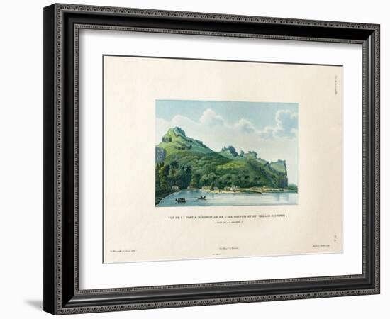 View of the Southern Part of Maupiti and the Village of Atipiti-Ambroise Tardieu-Framed Giclee Print