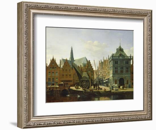 View of the Spaarne at Haarlem, 1667-Gerrit Adriaensz Berckheyde-Framed Giclee Print