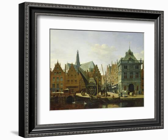 View of the Spaarne at Haarlem, 1667-Gerrit Adriaensz Berckheyde-Framed Giclee Print