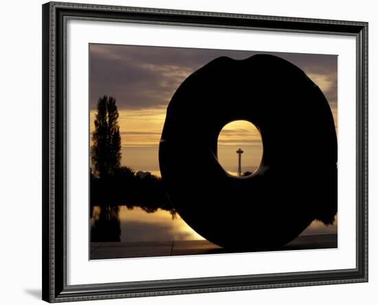 View of the Space Needle, Discovery Park, Seattle, Washington, USA-William Sutton-Framed Photographic Print