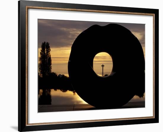 View of the Space Needle, Discovery Park, Seattle, Washington, USA-William Sutton-Framed Photographic Print