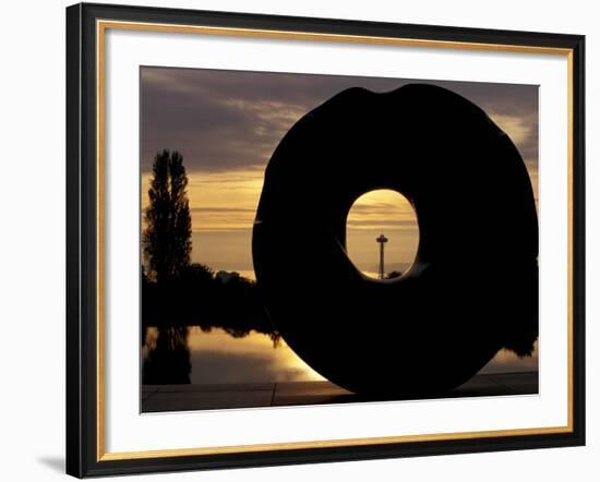 View of the Space Needle, Discovery Park, Seattle, Washington, USA-William Sutton-Framed Photographic Print
