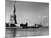 View of the Statue of Liberty and the Sklyline of the City-Margaret Bourke-White-Mounted Premium Photographic Print