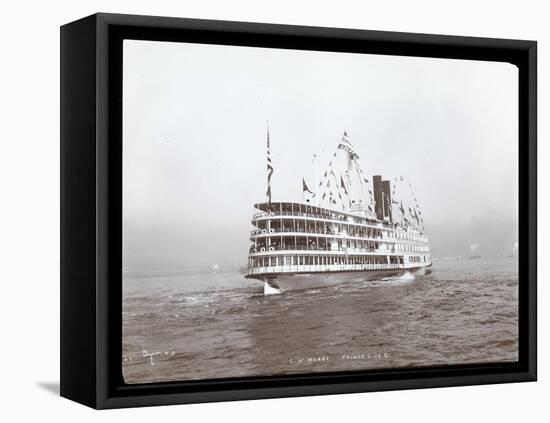 View of the Steamship "C.W. Morse", Presumably on the Hudson River Near West Point Upon the Visit…-Byron Company-Framed Premier Image Canvas