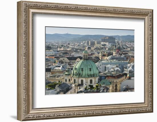 View of the Stephansdom, Church St. Peter, District Inner City, Vienna, Austria-Rainer Mirau-Framed Photographic Print