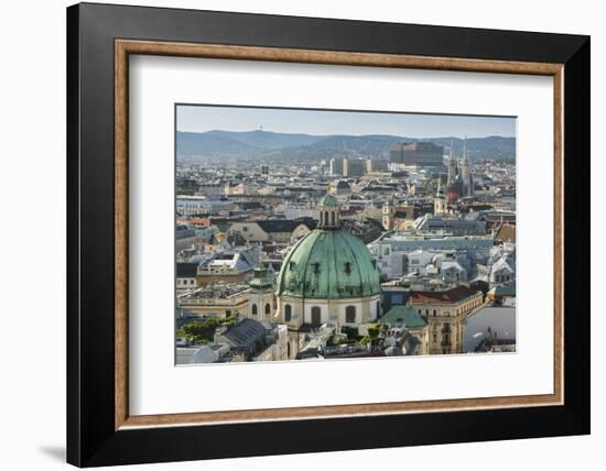 View of the Stephansdom, Church St. Peter, District Inner City, Vienna, Austria-Rainer Mirau-Framed Photographic Print