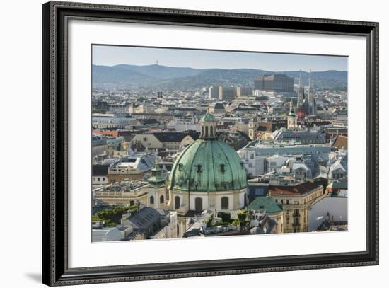 View of the Stephansdom, Church St. Peter, District Inner City, Vienna, Austria-Rainer Mirau-Framed Photographic Print