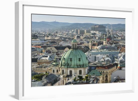 View of the Stephansdom, Church St. Peter, District Inner City, Vienna, Austria-Rainer Mirau-Framed Photographic Print